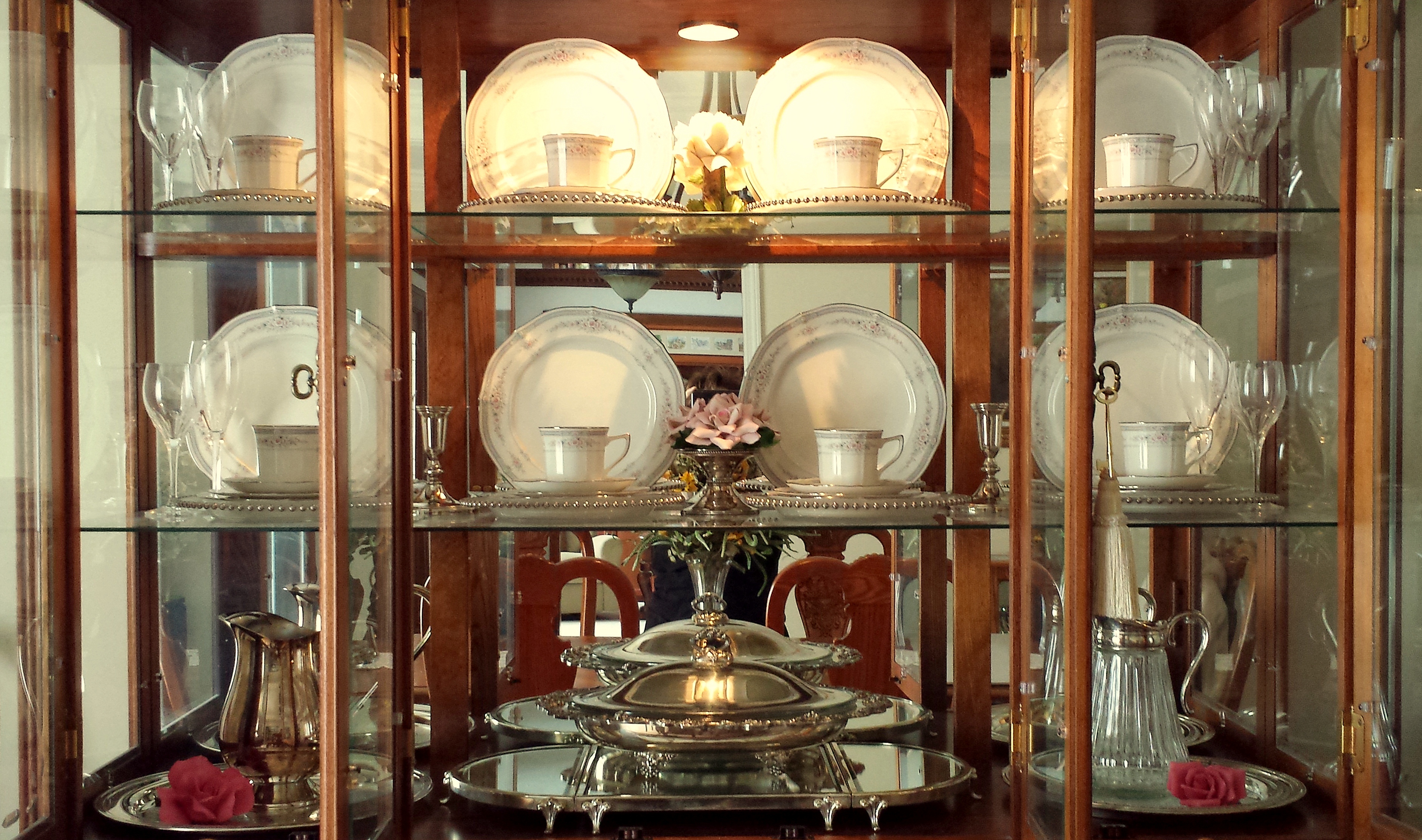 Decor Decorating A China Cabinet The Enchanted Manor
