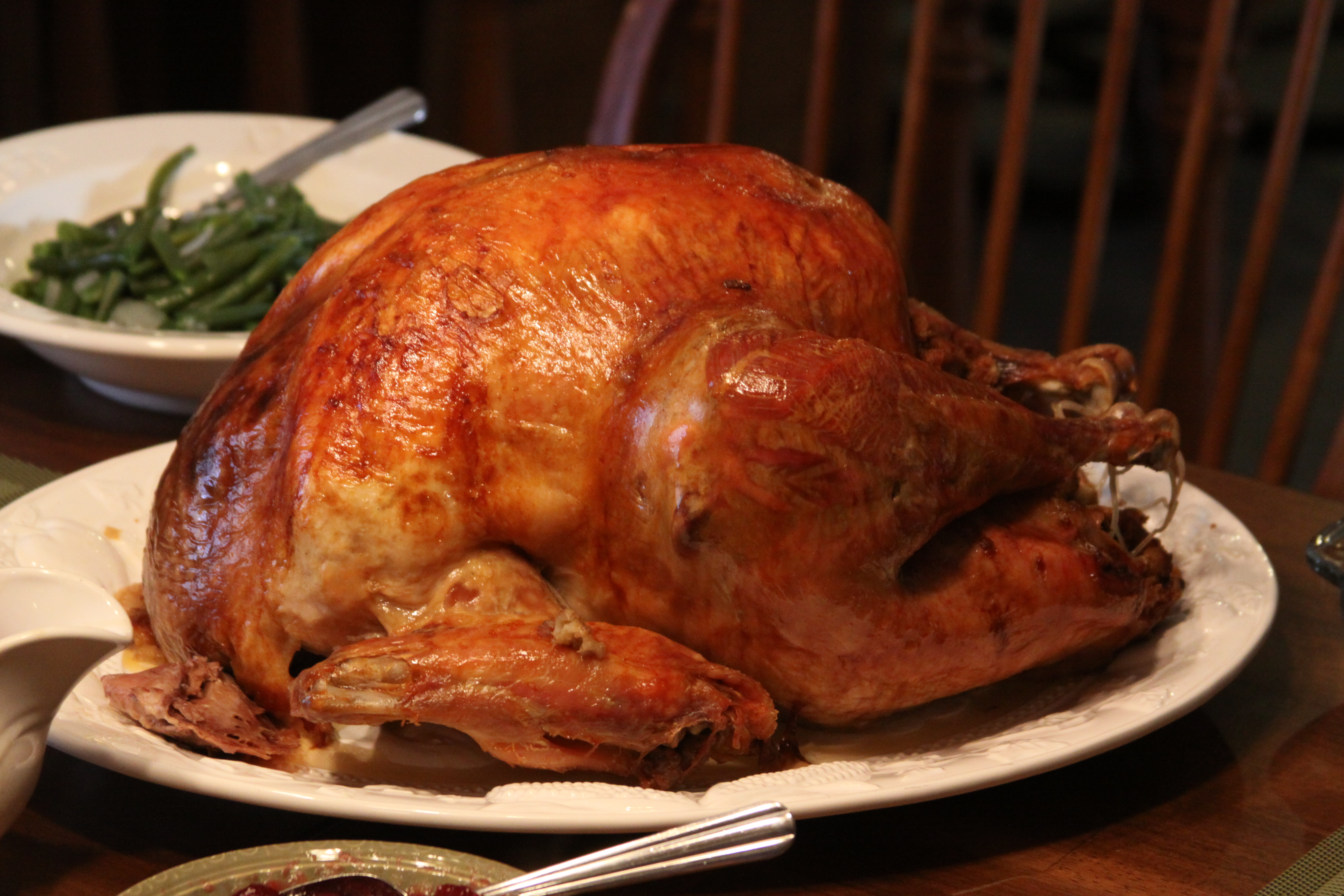 Food served at the first thanksgiving meal