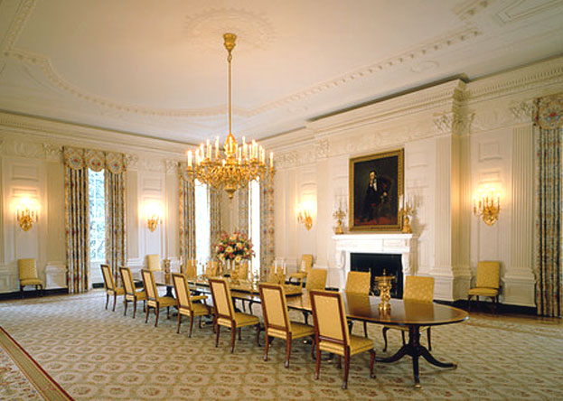 State Dining Room In The White House