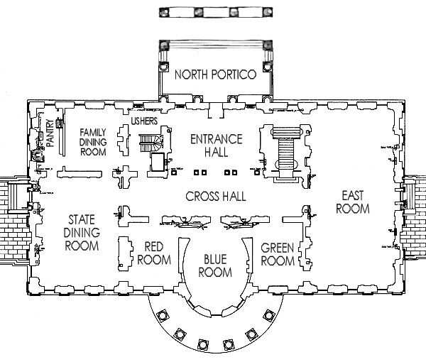 White House State Floor plan The Enchanted Manor