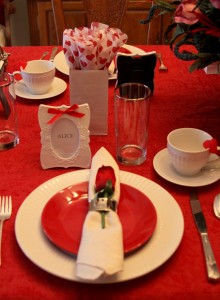 Queen of Hearts Party place setting