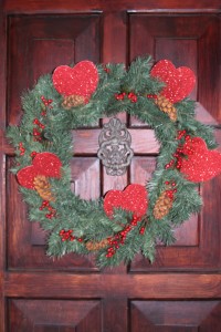 Valentine door wreath