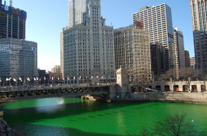 Chicago River dyed green 1
