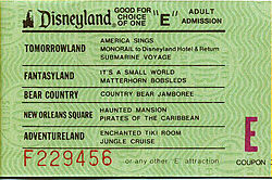 Disneyland E-Ticket