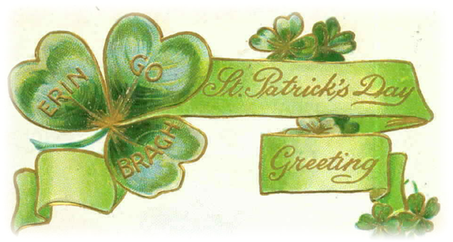 St. Patrick's Day vintage card