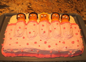 2008 Princess sleepover - birthday cake