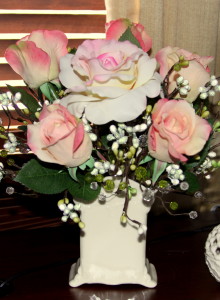 Home office floral arrangement