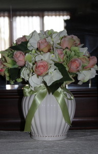 Master bedroom floral arrangement