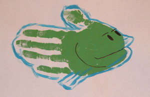 Zoo hand print - fish