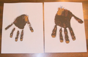 Zoo hand print - monkey 1