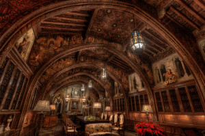 The Gothic Study at Hearst Castle
