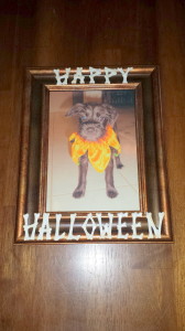 Halloween picture frame