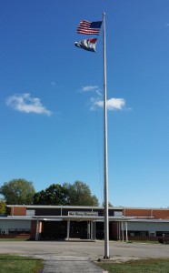 Walt Disney Elementary School flagpole