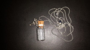 Fairy-dust bottle necklace