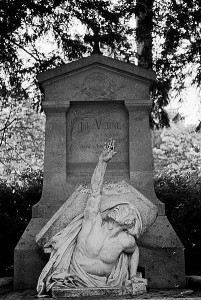 Jules Verne tomb in Amiens, France