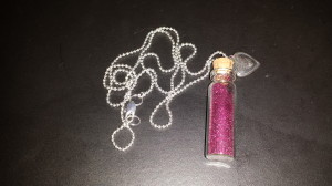 St, Valentine's Day bottle necklace