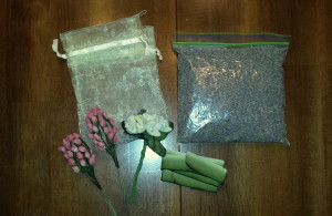 Floral sachet 1 - supplies