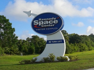 Kenndy Space Center sign
