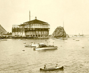 Catalina Casino being constructed