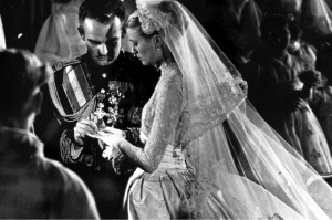 Wedding of Prince Rainer and Grace Kelly - religious service 1