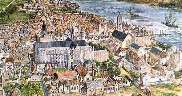 Westminster Abbey in 1560