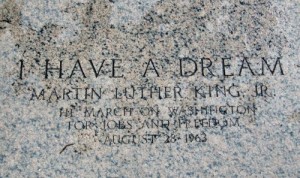 Lincoln Memorial - MLK I have a dream plaque