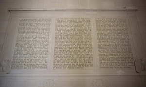 Lincoln Memorial - Second Inaugural Address