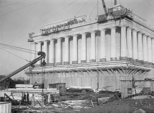 Lincoln Memorial - construction 1