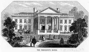 The President's House - North Portico engraving