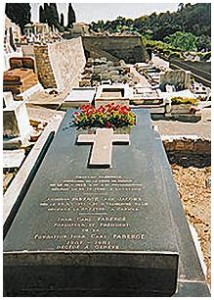 Carl Faberge grave in Cannes, France