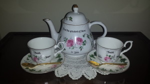 China Teapot, cup & saucer set