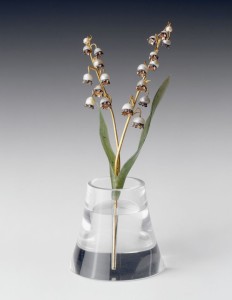 Faberge - lilies of the valley in a vase