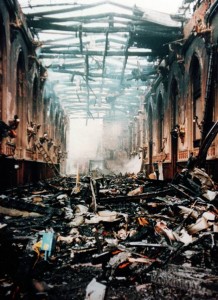 St George's Hall after the fire