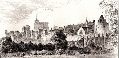 Windsor Castle - etching