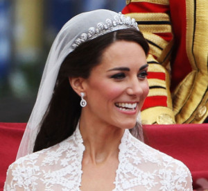 Kate Middleton wedding veil and tiara