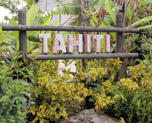 Tahiti sign