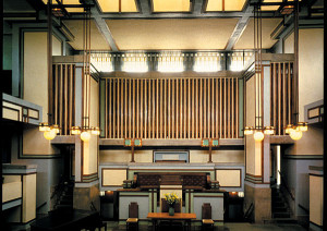 Unity Temple in Oak Park - interior