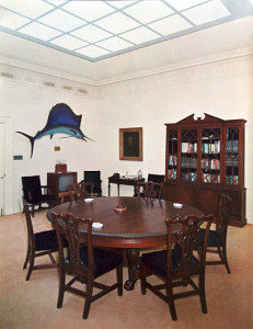 Honeymoon Fish in the Roosevelt Room of the White House