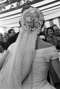 Wedding veil - back view