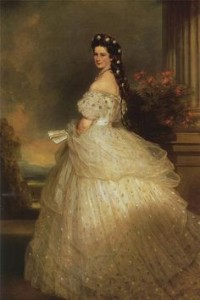 Empress Eugenie - dress by Worth portrait by Winterhalter
