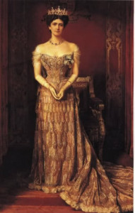 Worth dress 1903 - Lady Mary Curzon - peacock dress