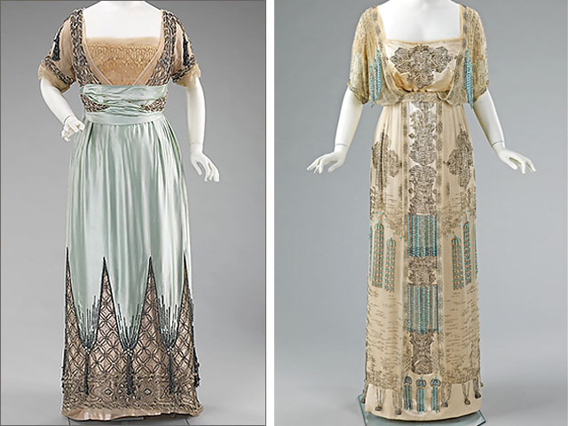 1872 – House of Worth, Seafoam Green Silk Gown | Fashion History Timeline