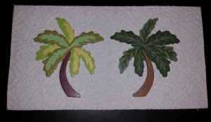painted palm trees