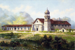 Mission Santa Cruz - painting