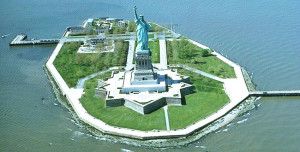 Statue of Liberty - aerial