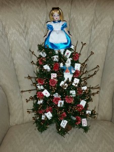 Alice in Wonderland Christmas tree