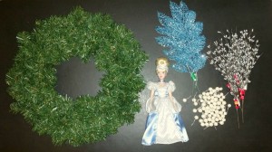 Wreath - Cinderella - supplies