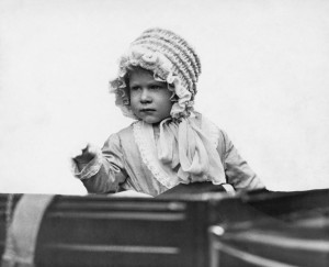 Princess Elizabeth in baby bonnet
