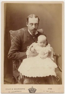 Prince Leopold - with his child