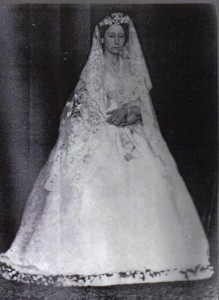 Princess Alice in her wedding dress